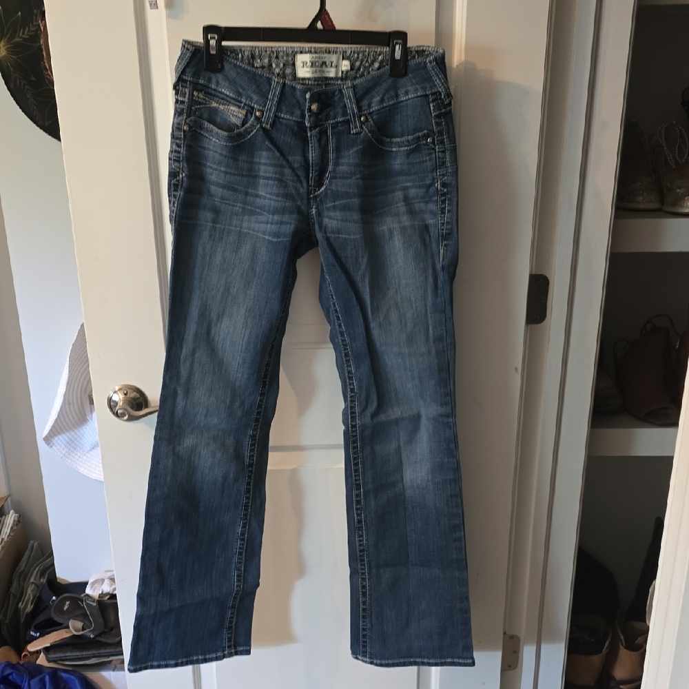 Ariat Blue Flare Wide Leg Jeans Classic Style
